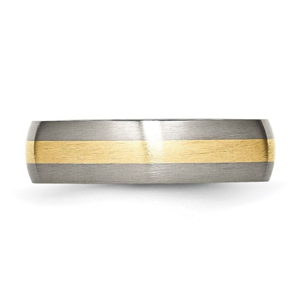 Kazi Luxury Chisel Titanium Brushed With 14k Gold… - image 3